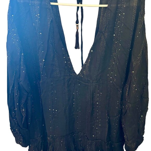 L* Space Black Byron Tunic Dress/CoverUp, NWT, size M - Picture 3 of 7